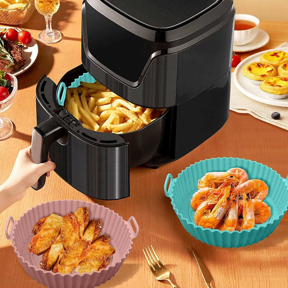 🔥 Sale 49% OFF🔥Air Fryer Silicone Baking Tray